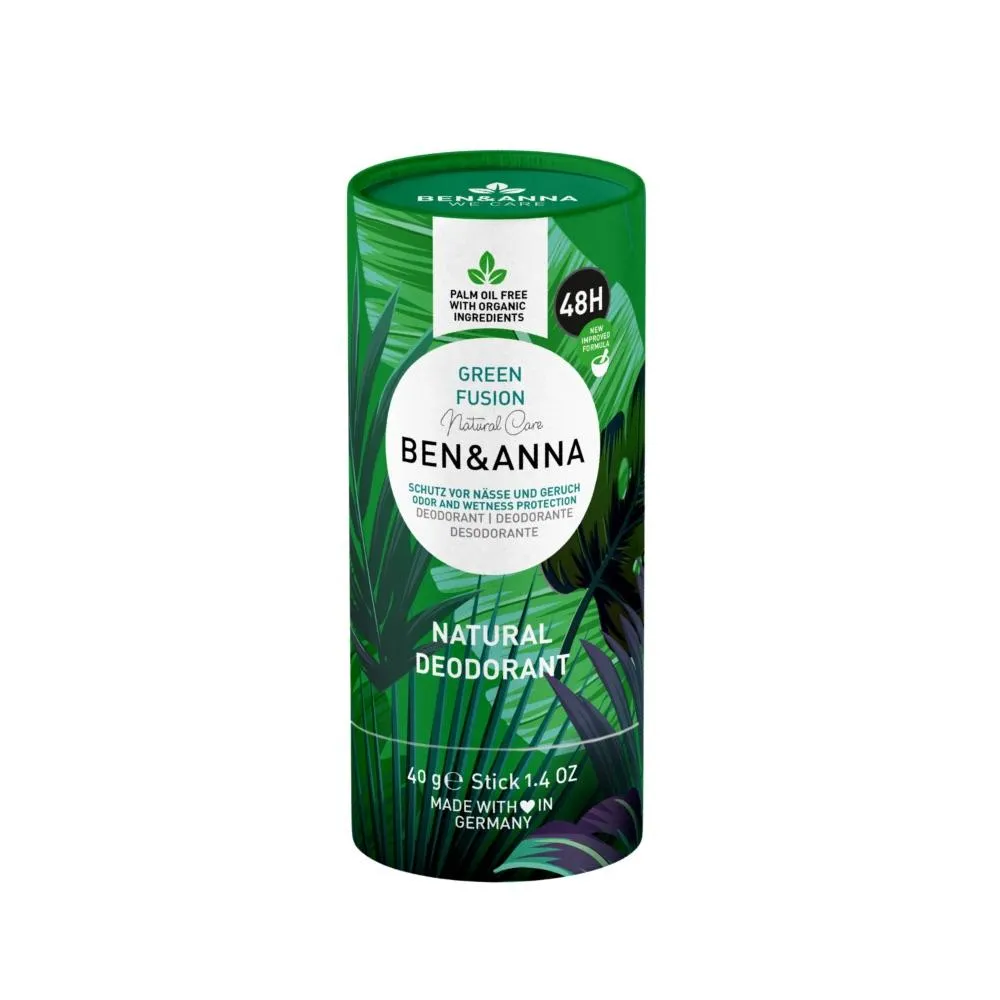 Ben & Anna Desodorizante sólido (40 g) - Chá verde
