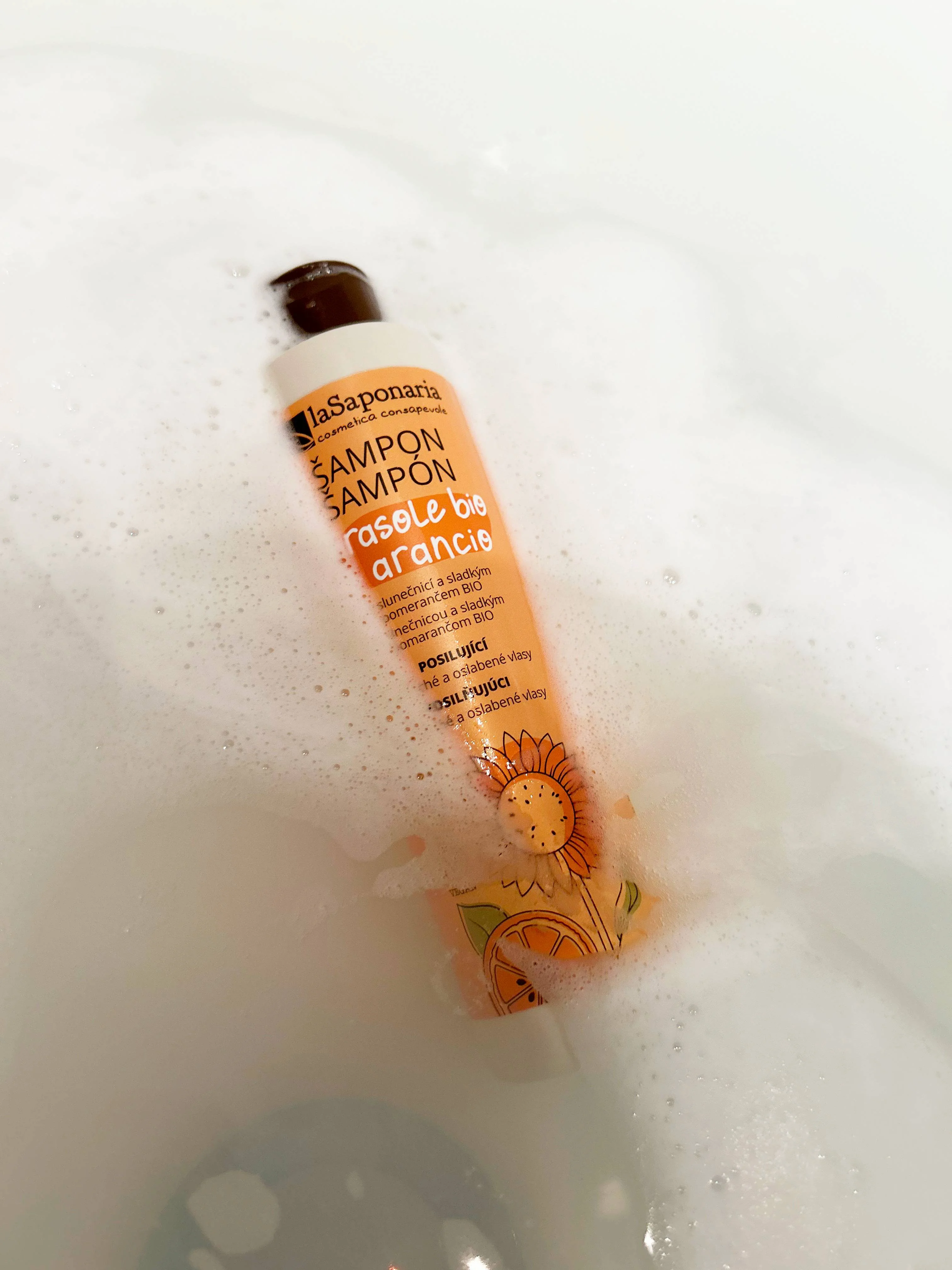 laSaponaria Champô com girassol e laranja-doce BIO 30 ml