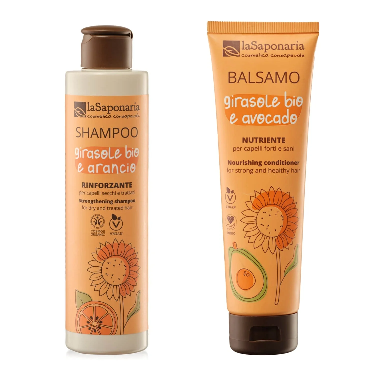laSaponaria Champô com girassol e laranja-doce BIO 30 ml