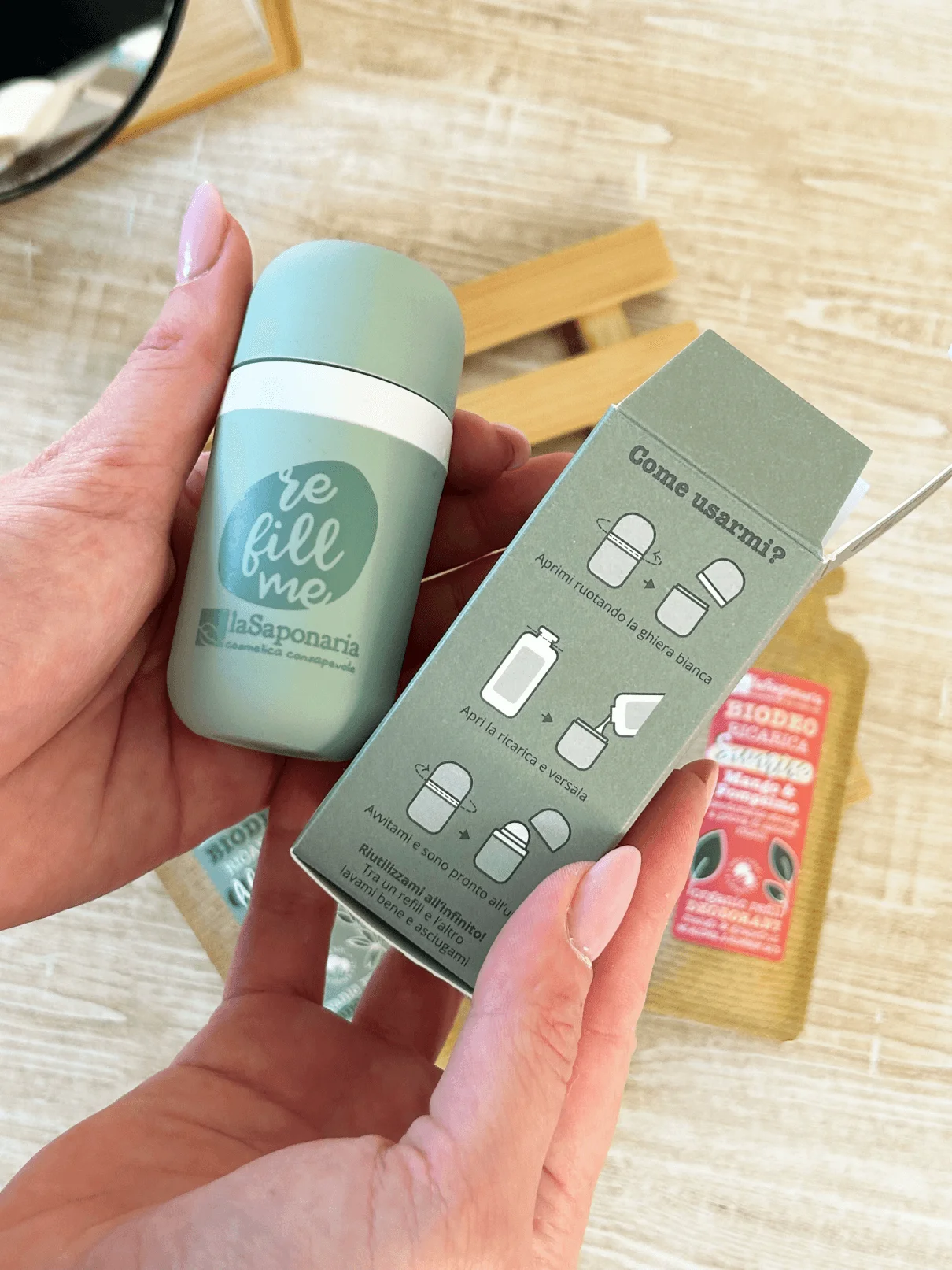 laSaponaria Aplicador para desodorizante roll-on - recarregável - solução sustentável