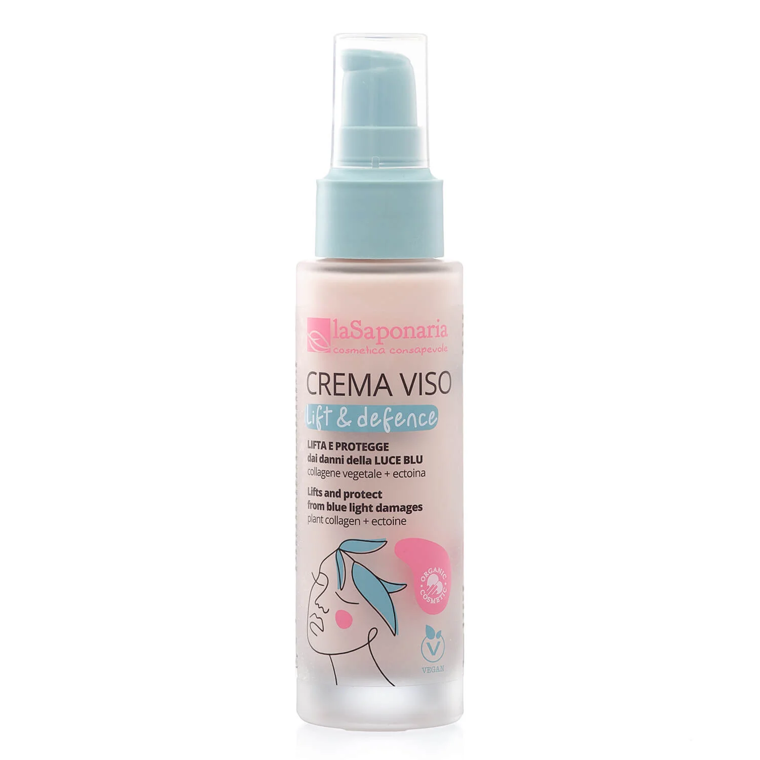 laSaponaria Creme de dia Lift & Defence para pele madura BIO (50 ml) - com colagénio vegetal e ectoína