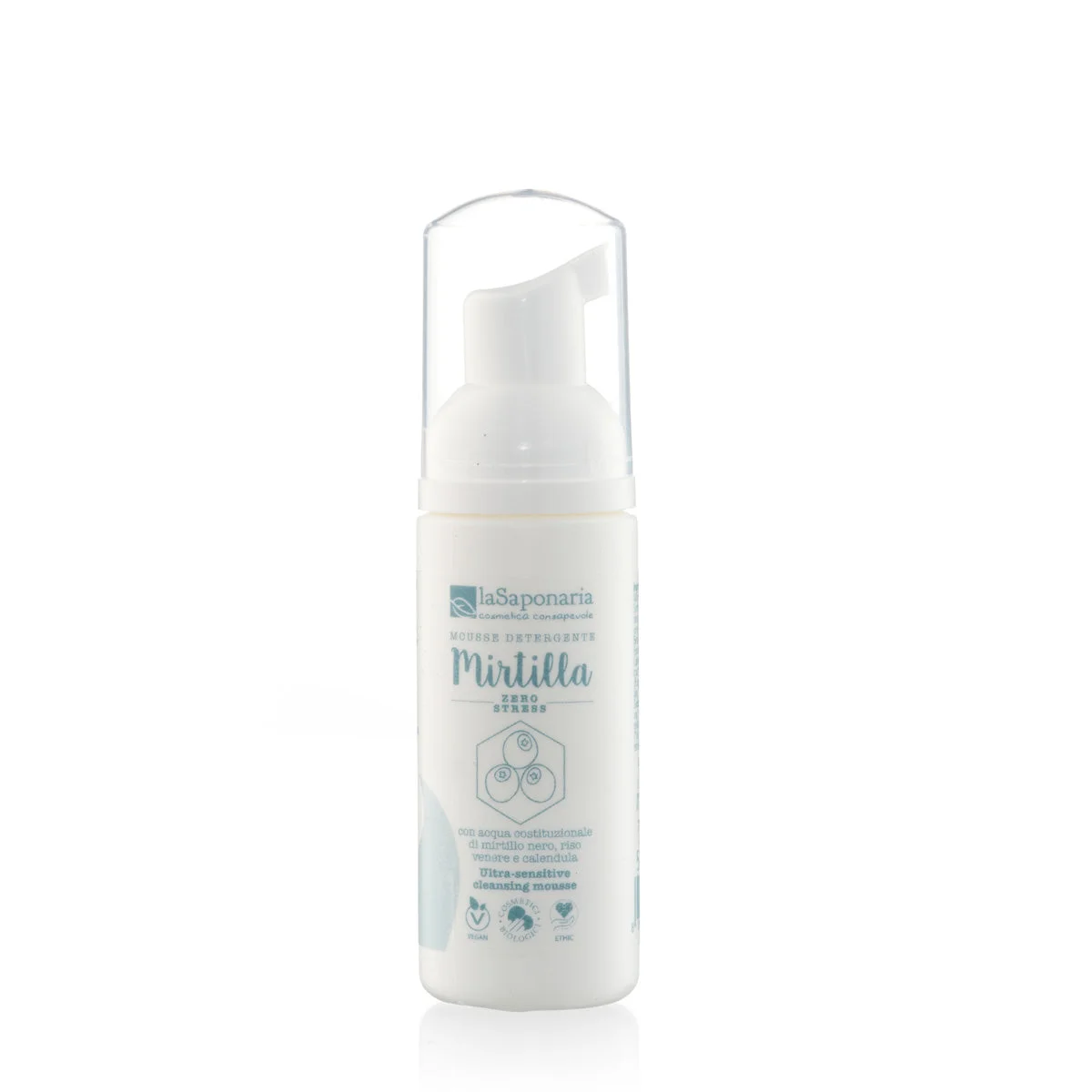 laSaponaria Espuma de limpeza extra suave para pele sensível BIO 50 ml