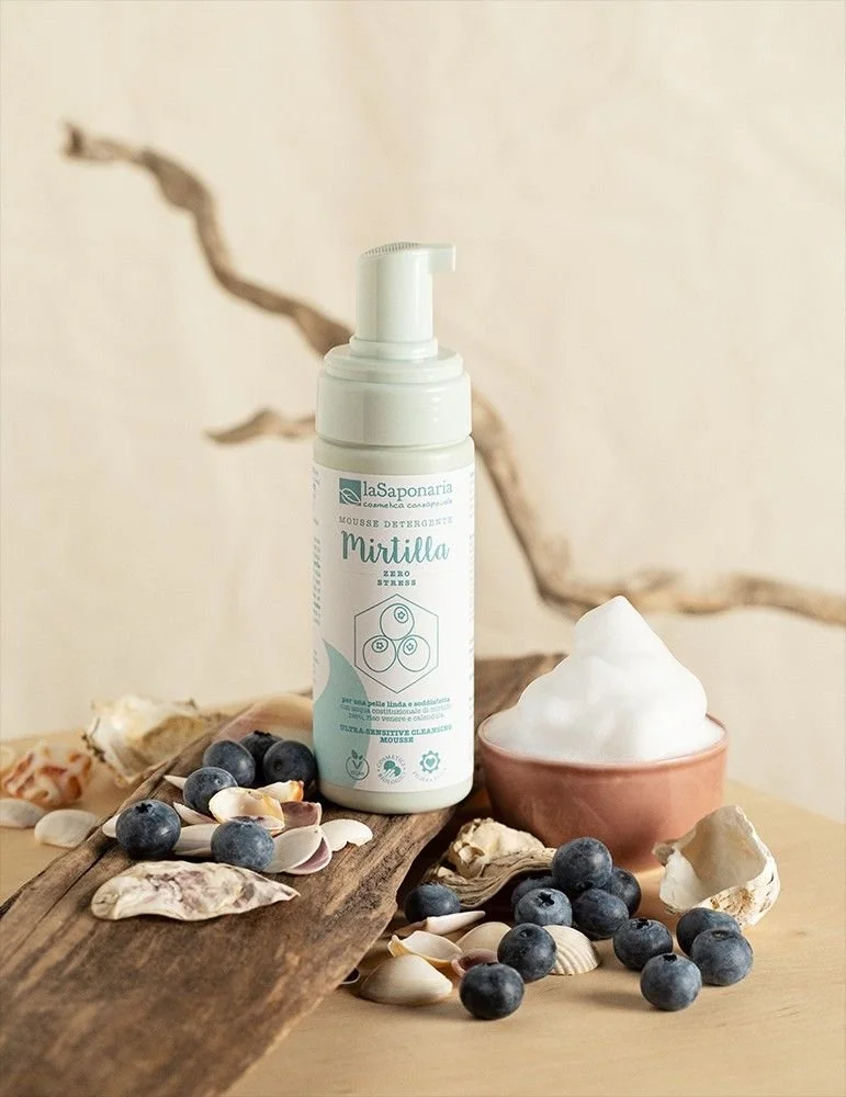 laSaponaria Espuma de limpeza extra suave para pele sensível BIO 50 ml