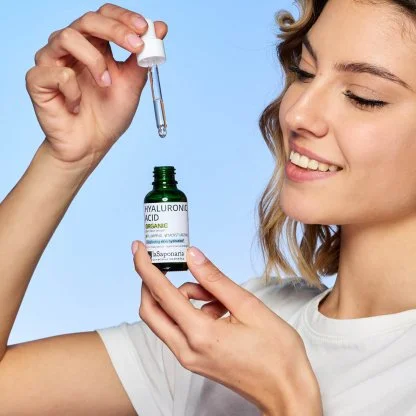 laSaponaria Sérum facial - Ácido hialurónico BIO (30 ml) - hidrata e reafirma a pele