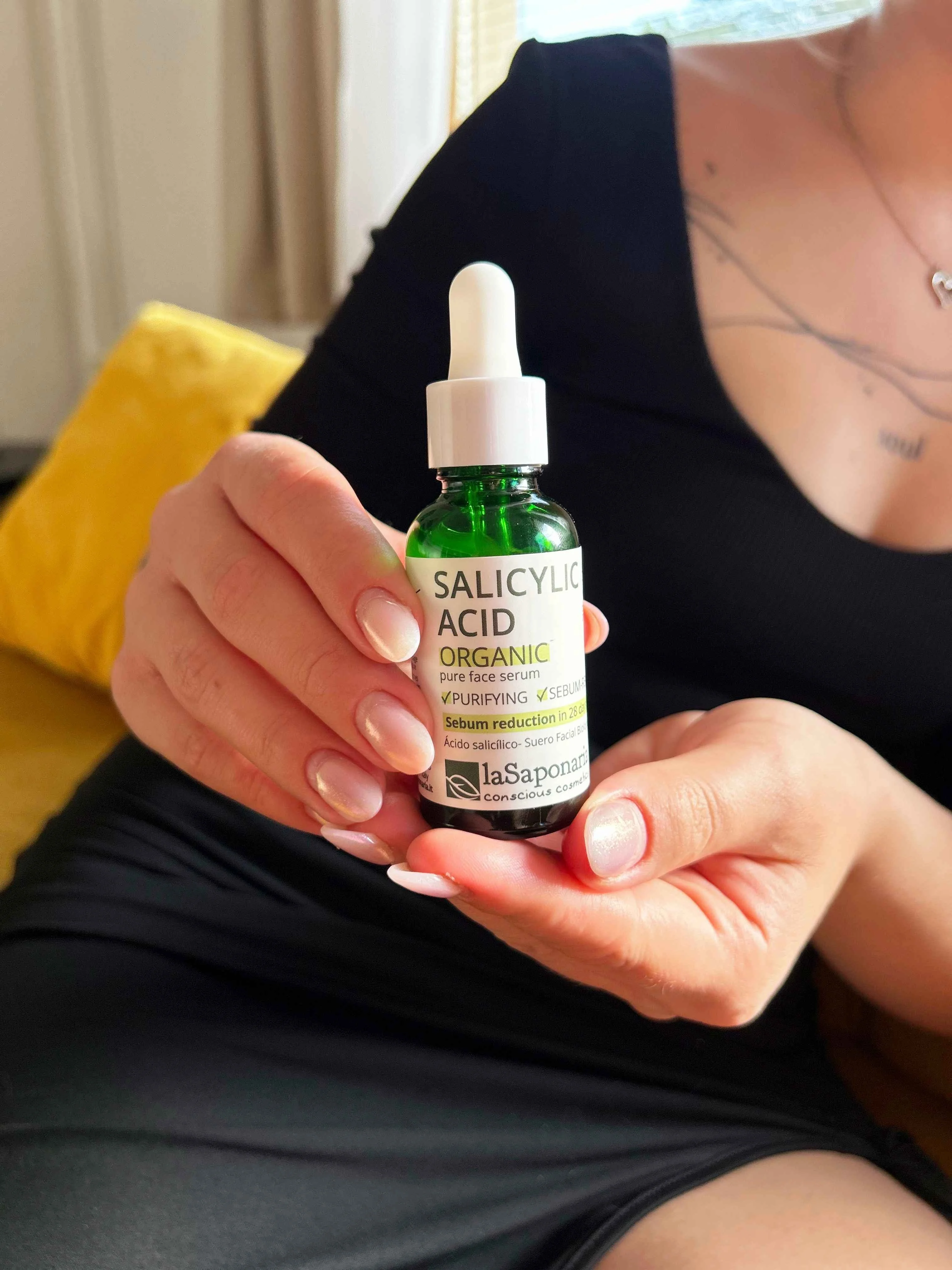 laSaponaria Sérum facial - Ácido salicílico BIO (30 ml) - para pele com tendência a acne