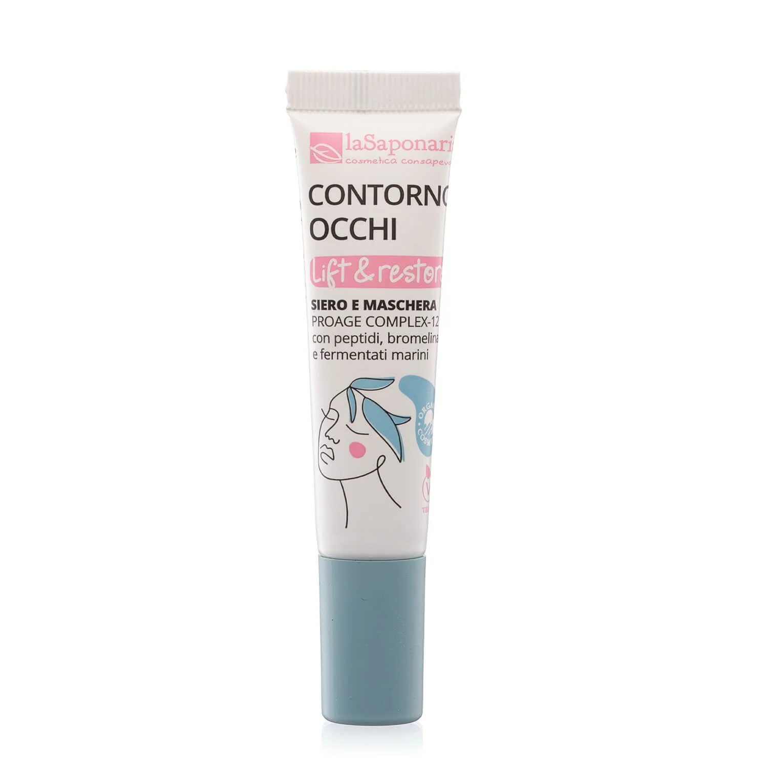 laSaponaria Sérum para o contorno dos olhos Lift & Restore BIO (15 ml) - aspeto fresco e firme