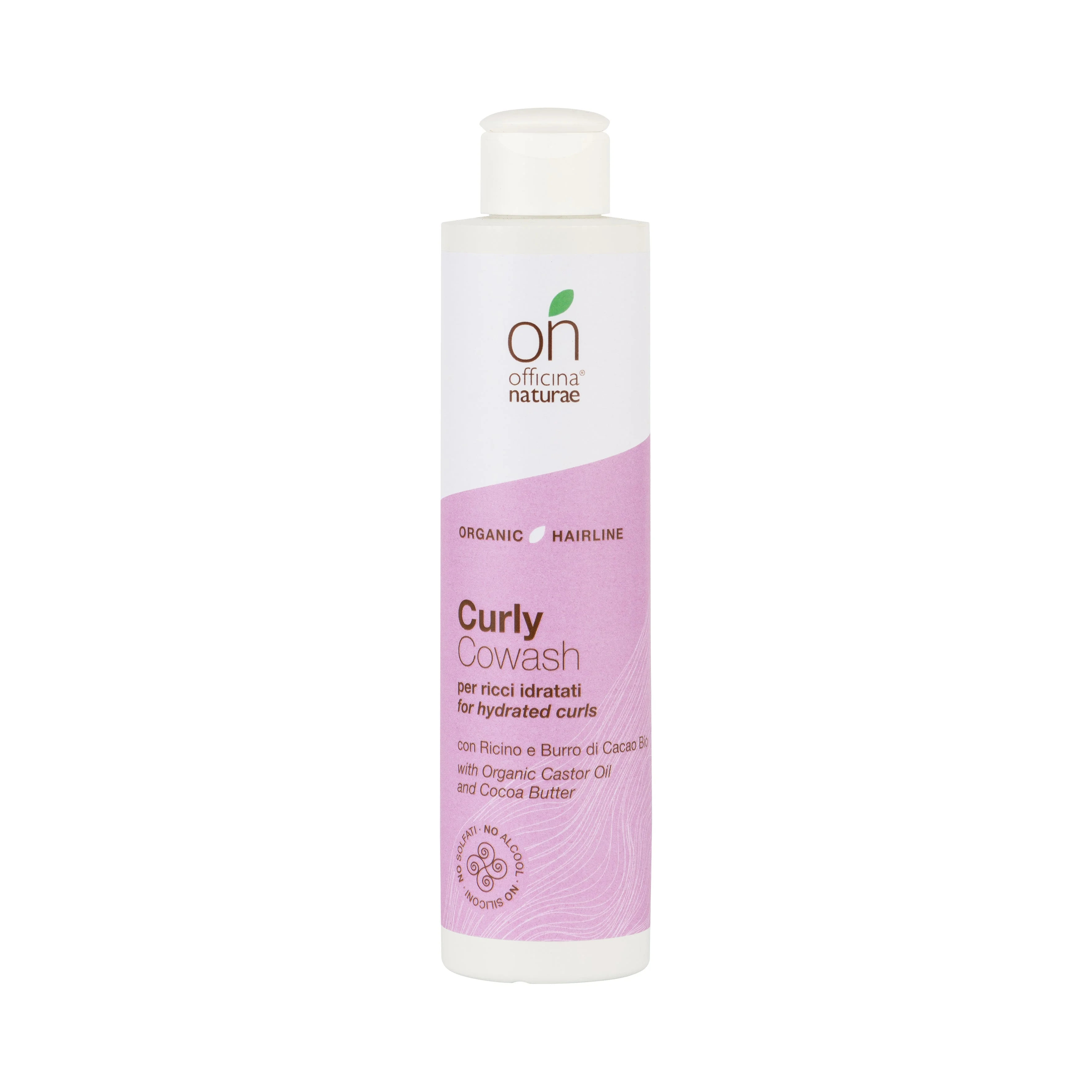 Officina Naturae Co-wash hidratante para cabelos encaracolados (200 ml) - para cabelos macios, brilhantes e fáceis de pentear