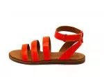Perky Orange Croco Desert Sandal