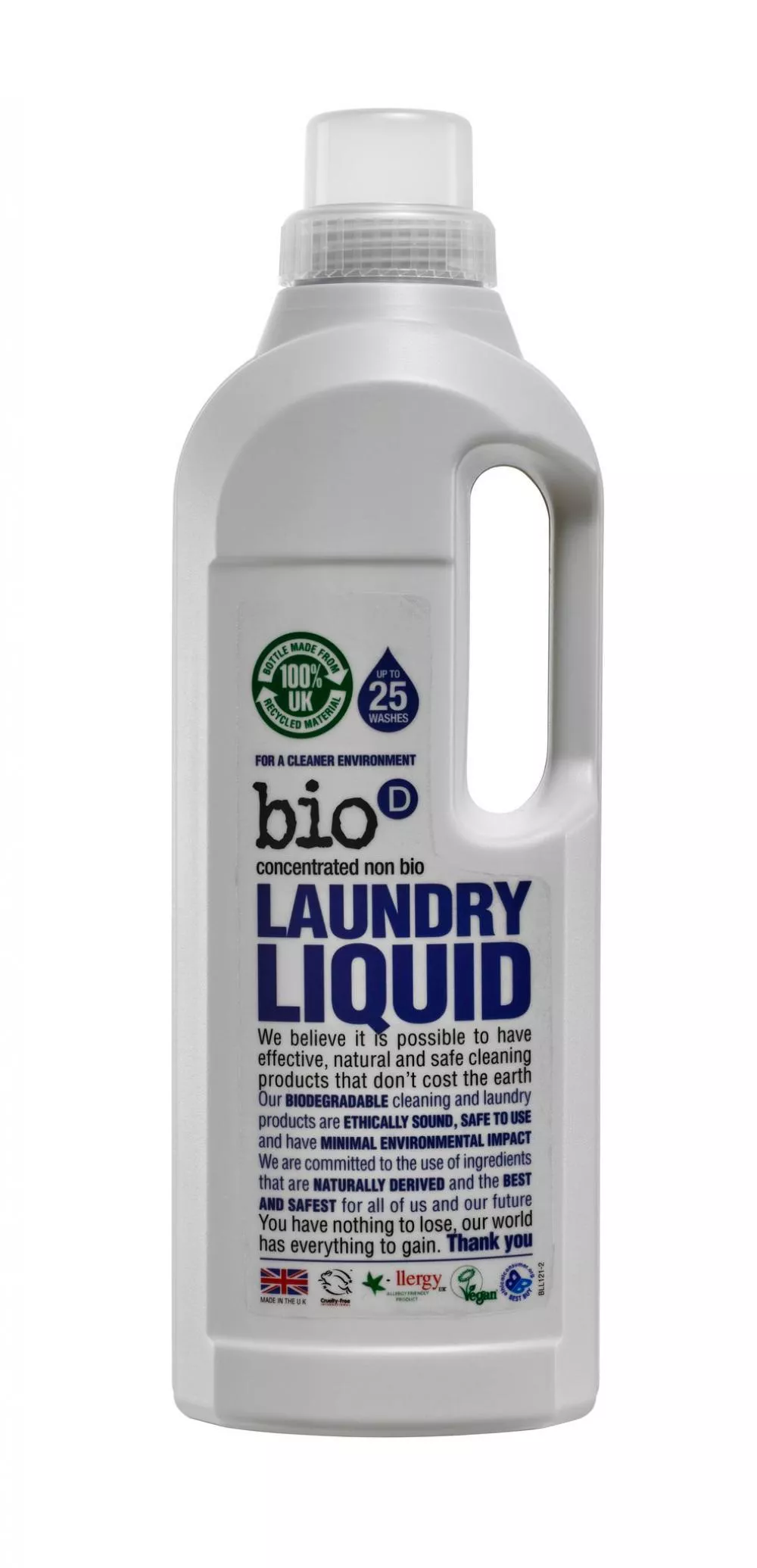 Bio-D Gel de lavagem líquido hipoalergénico (1 L)