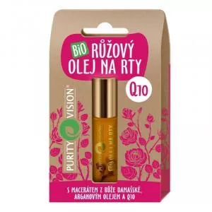 Purity Vision Óleo Bio Rose para lábios com Q10 10 ml