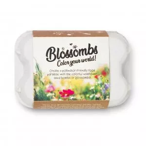 Blossombs Bombas de sementes - Caixa de oferta com ovo (6 peças) - prenda original e prática