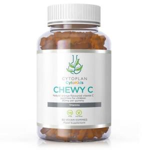 Chewy C Vitamina C para crianças a partir dos 3 anos de idade, 90 rebuçados mastigáveis