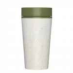 Circular Cup (340 ml) - creme/verde - a partir de copos descartáveis de papel