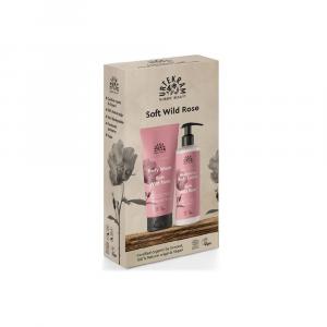 Gel de duche Gift set e loção corporal rosa selvagem