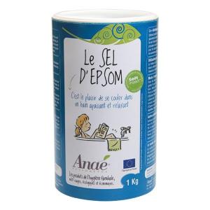 Anaé por sal Epsom (1 kg) - para banho, mato e jardim