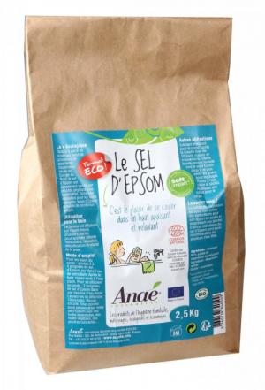 Anaé por sal Epsom (saco de 2,5 kg) - para banho, esfoliação e jardim