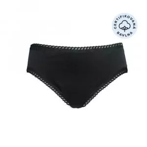 Ecodis Anaé by Menstrual Panties Cuecas para menstruação ligeira - preto M - em algodão orgânico certificado