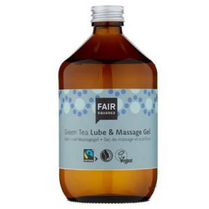 Gel lubrificante e de massagem com chá verde (500 ml) - vegan e comércio justo