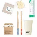 Hydrophil Escova de dentes de bambu (média) - vermelha - 100% renovável