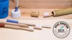 Hydrophil Escova de dentes de bambu para crianças (macia) - azul