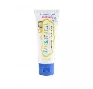 Jack n Jill pasta de dentes para crianças - pastilha elástica BIO (50 g) - sem flúor, com extracto de calêndula orgânica
