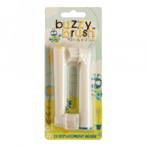 Cabeças de substituição para a escova de dentes eléctrica Buzzy Brush (2 peças) - para escova de dentes interactiva com 3 tipos de melodias