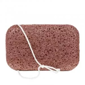 Kongy Esponja corporal de conhaque - argila rosa - para pele seca e sensível