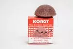 Kongy Esponja de conhaque - barro rosa - para pele seca e sensível