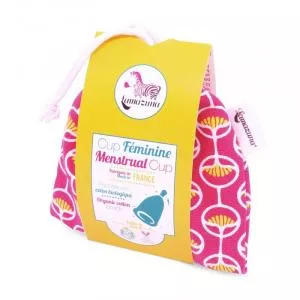 Lamazuna Copo menstrual em rosa - M - silicone curado a platina