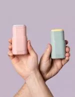 laSaponaria Aplicador de desodorizante sólido - recarregável Rosa - em cores elegantes