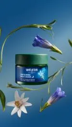 Weleda Creme de noite lifting Genciana Azul e Hamamélis Alpina