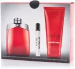 Montblanc Legend Red EDP 100 ml + EDP MINI 7,5 ml + SG para corpo e cabelo 100 ml M