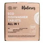 Mulieres Pastilhas de lavar loiça - tudo em um BIO (550 pcs) - com certificação ecocert