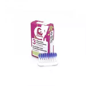 Lamazuna Cabeça de substituição para escova de dentes extra macia 3 pcs