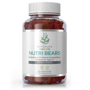 Nutri Bears - ursinhos de goma, multivitaminas para crianças, morango 90 unidades