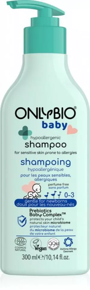 OnlyBio Champô hipoalergénico para bebés (300 ml)