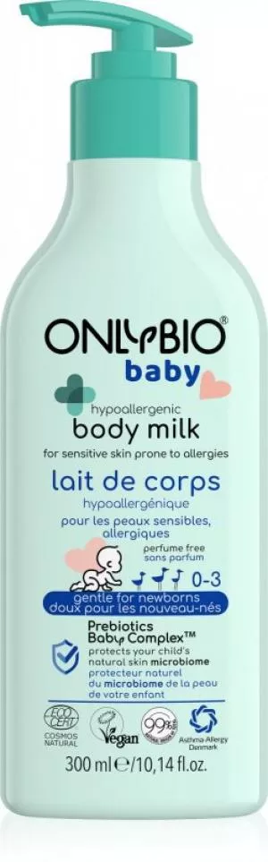 OnlyBio Loção corporal hipoalergénica para bebés (300 ml)