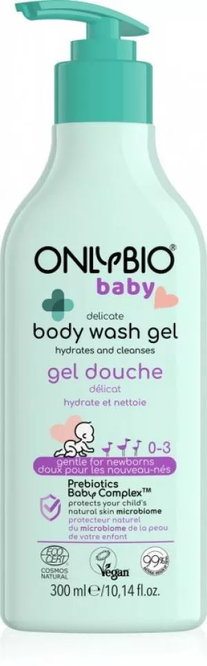OnlyBio Lavagem suave do bebé (300 ml) - adequado desde o nascimento