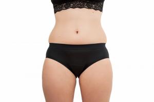 Calcinha Menstrual Preto Bikini - Preto Médio - htr. e menstruação ligeira (M)