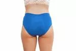 Pinke Welle Calcinha Menstrual Azul Bikini - Azul Médio - htr. e menstruação ligeira (M)