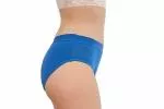 Pinke Welle Calcinha Menstrual Azul Bikini - Azul Médio - htr. e menstruação ligeira (XL)