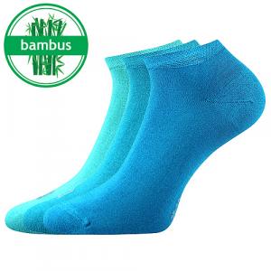 Meias de mistura de bambu azul