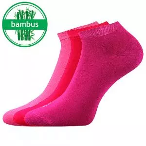 Lonka As meias de bambu misturam rosa