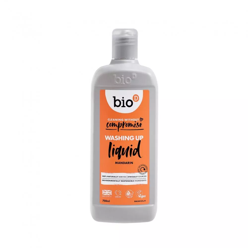 Bio-D Líquido detergente com aroma de tangerina hipoalergénico (750 ml)