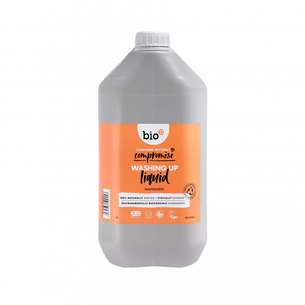 Bio-D Detergente de louça com aroma de tangerina hipoalergénico - lata (5 L)