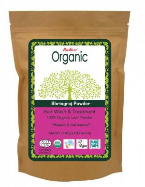 Tratamento herbal BIO (100 g) - Bhringraj - para crescimento de cabelo