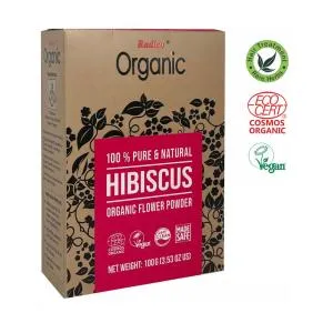 Radico Tratamento herbal BIO (100 g) - Hibiscus - contra o envelhecimento e a queda de cabelo