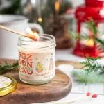 Rozvoněno Vela perfumada - Milagre de Natal (130 ml) - com especiarias de pão de gengibre