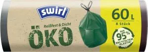 Swirl Sacos Eco Retrácteis (8 pcs) - 60 l - 95% materiais reciclados