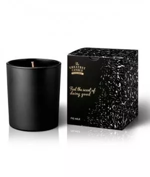 The Greatest Candle in the World Vela perfumada em vidro preto (170 g) - figo